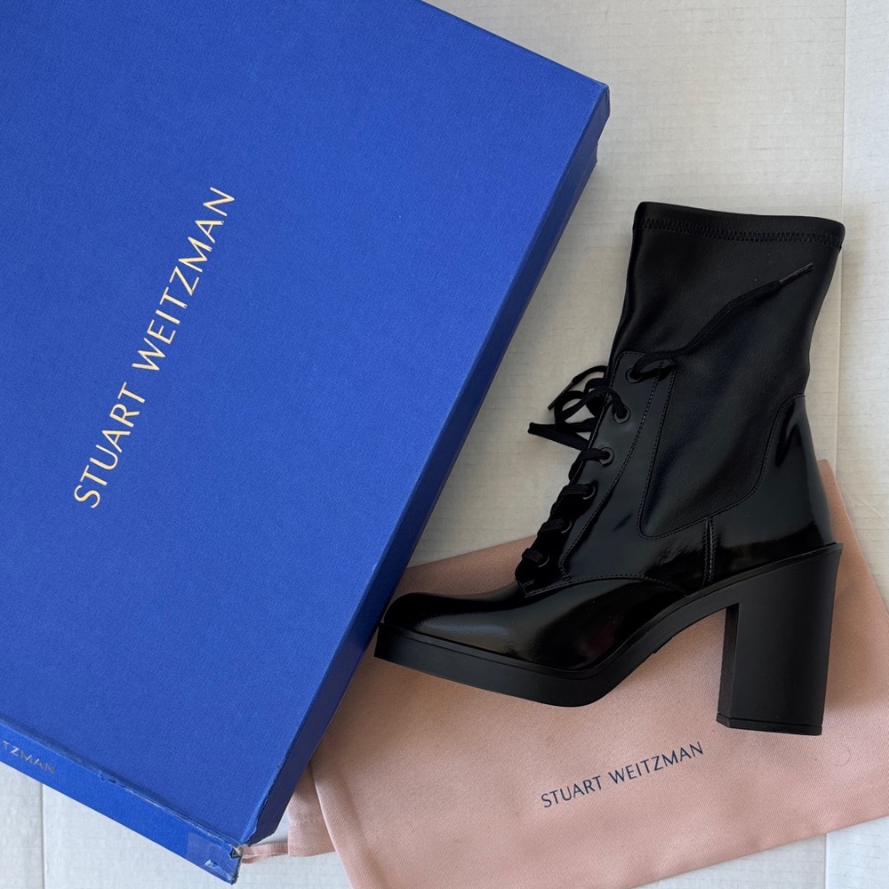 STUART WEITZMAN Everitt 80 Booties - Black